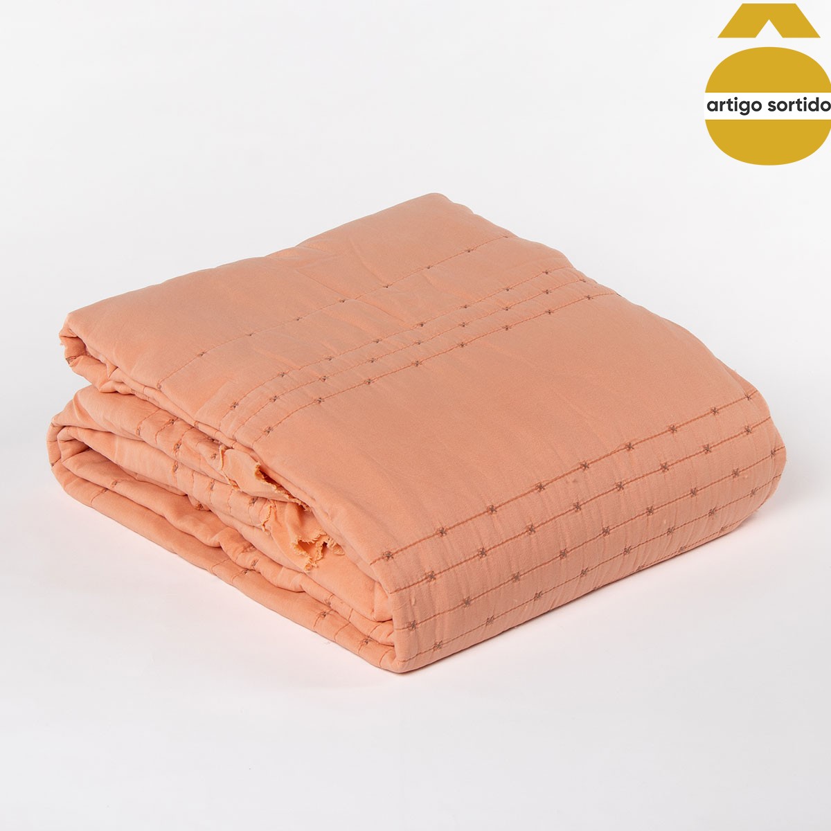 Edredão favo com folho 220x240cm