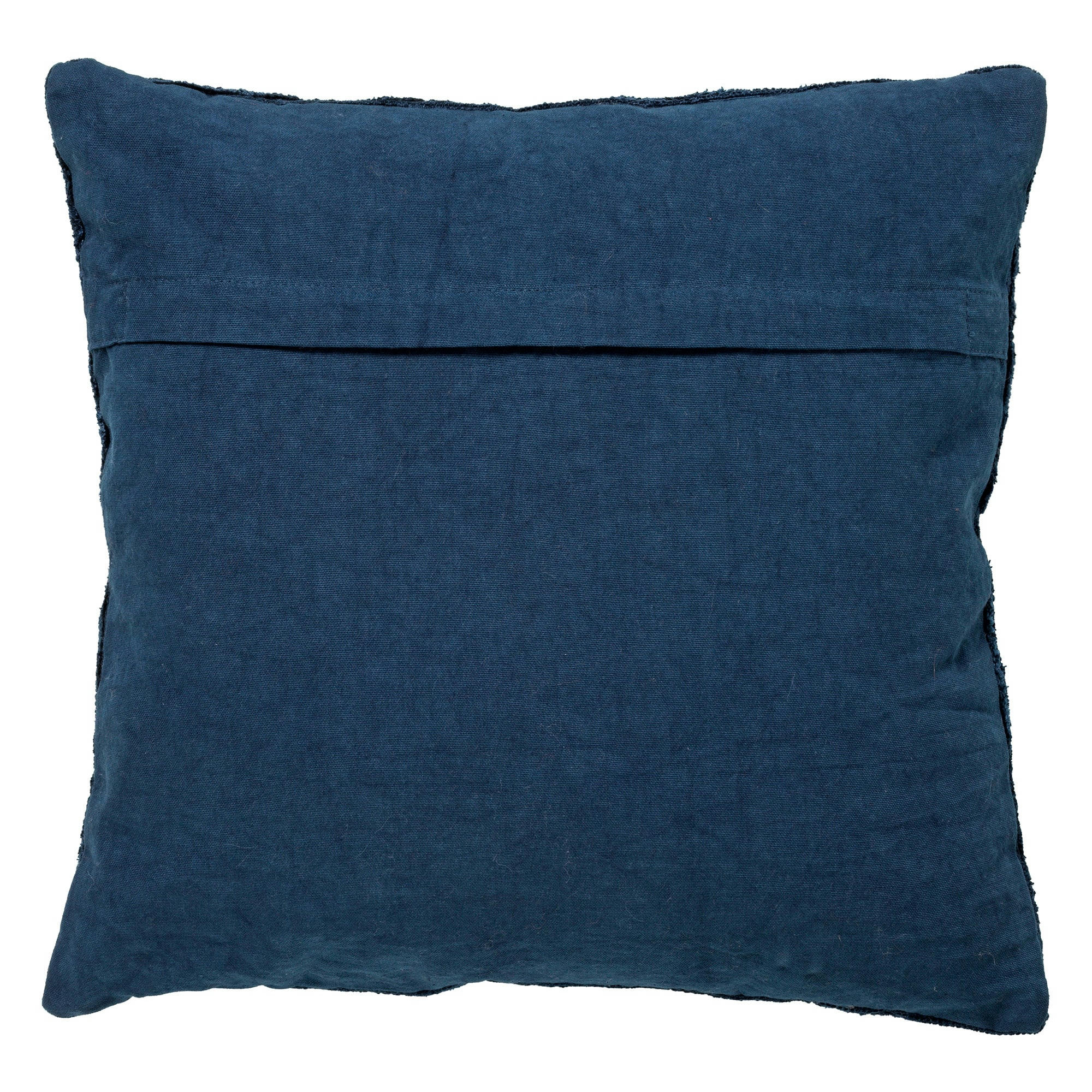 AMAR - Coussin - bleu en coton 45x45 cm avec motif fleuri