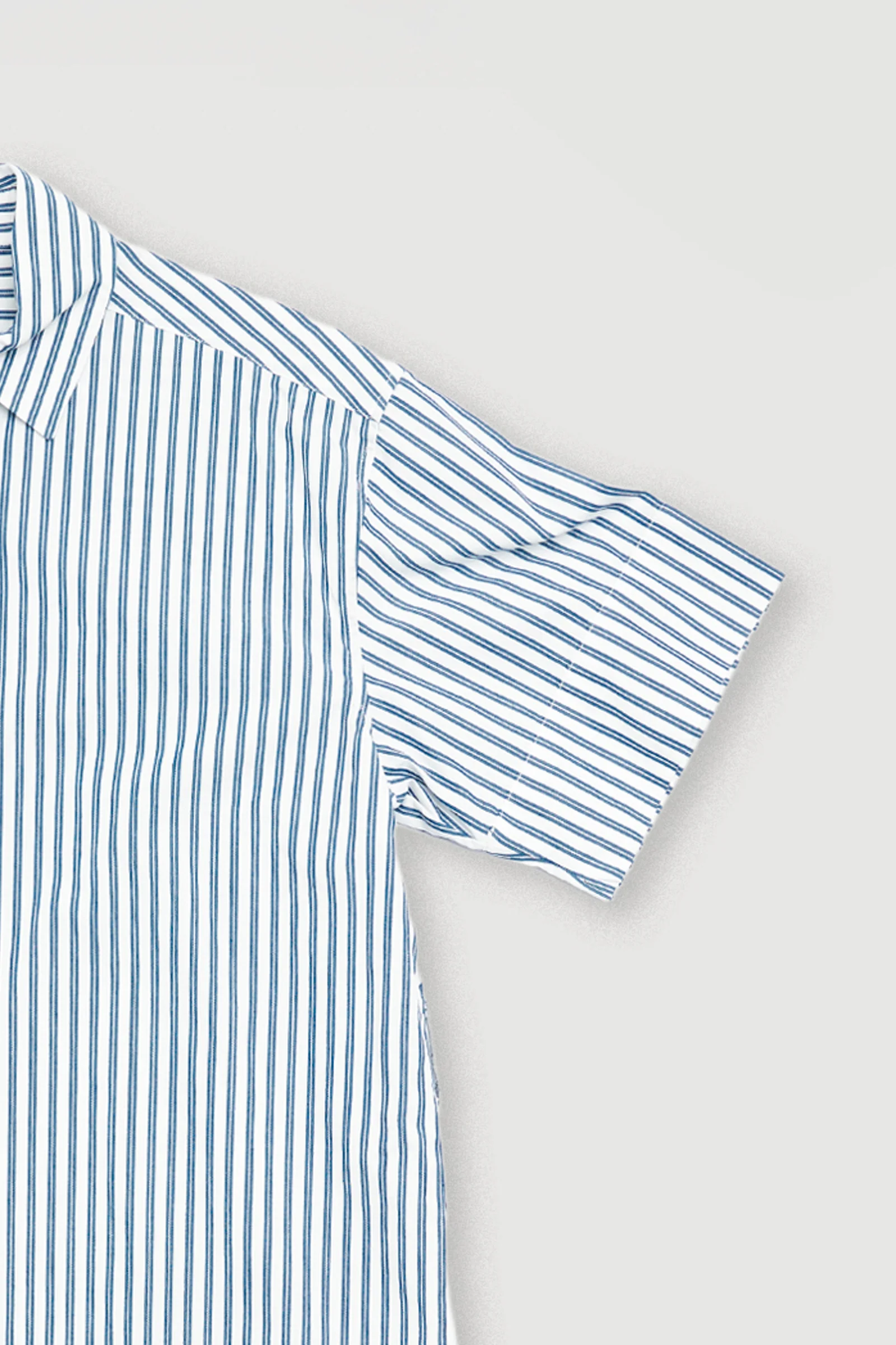 Re-Worn Womens Cotton Stripe Shirt Dress