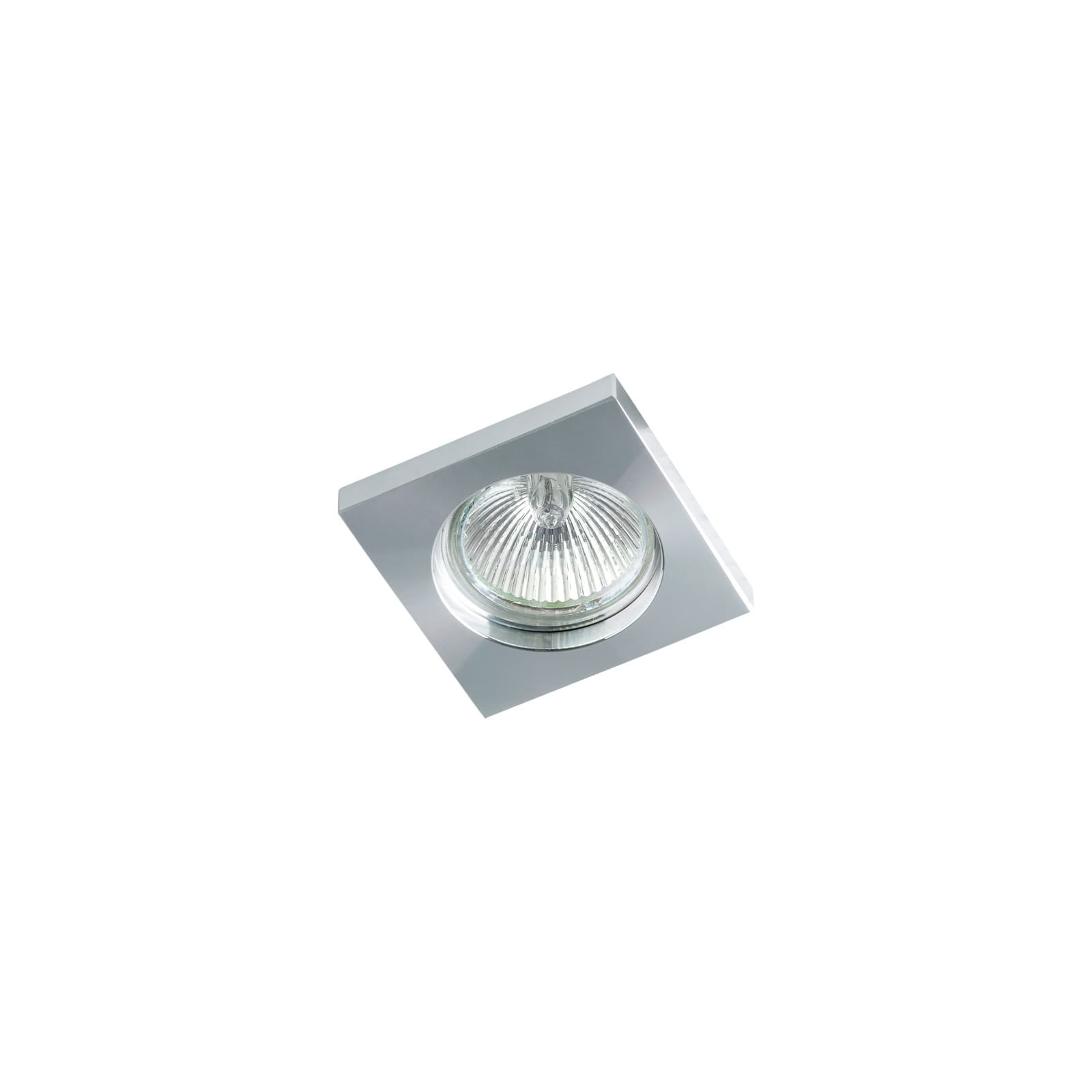 Oprawa wpuszczana kwadratowa srebrny satyna BRENDA 1xGX5.3x50W IP20 Italux
