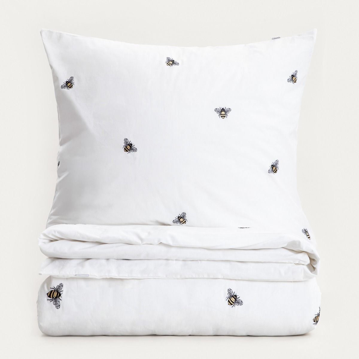 Pościel ZELLA bawełniana z haftem w pszczoły 140x200   1*70x80 cm