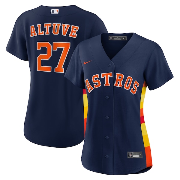 Jose Altuve Houston Astros Nike Women's Alternate Replica Player Jersey - Navy/White