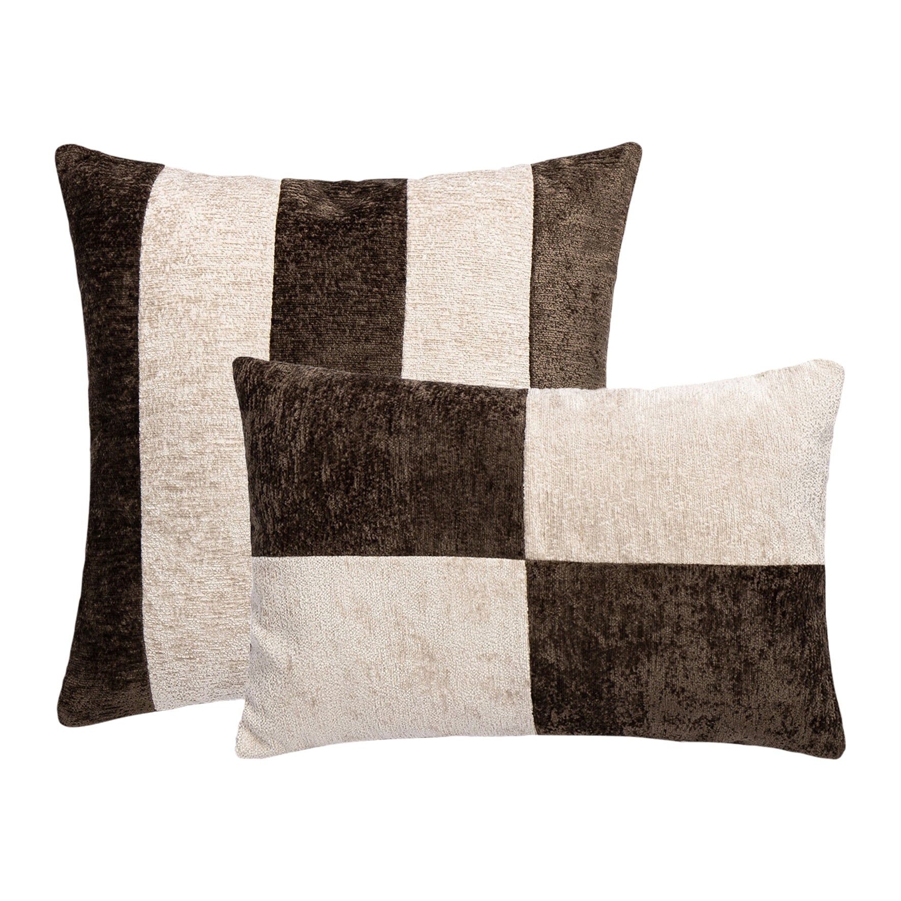 by fonQ Groove Sierkussen Set van 2 - Bruin