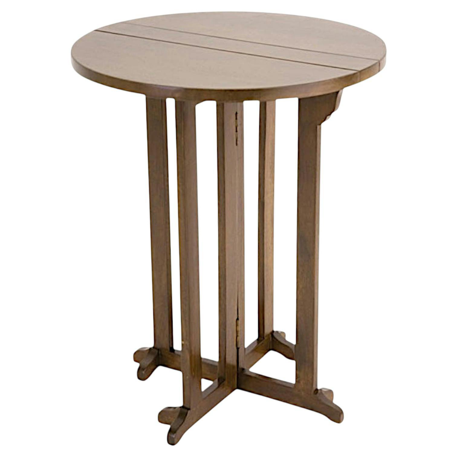 Table d'appoint / Table de repas pliable Hévéa D60x75cm TRADITION