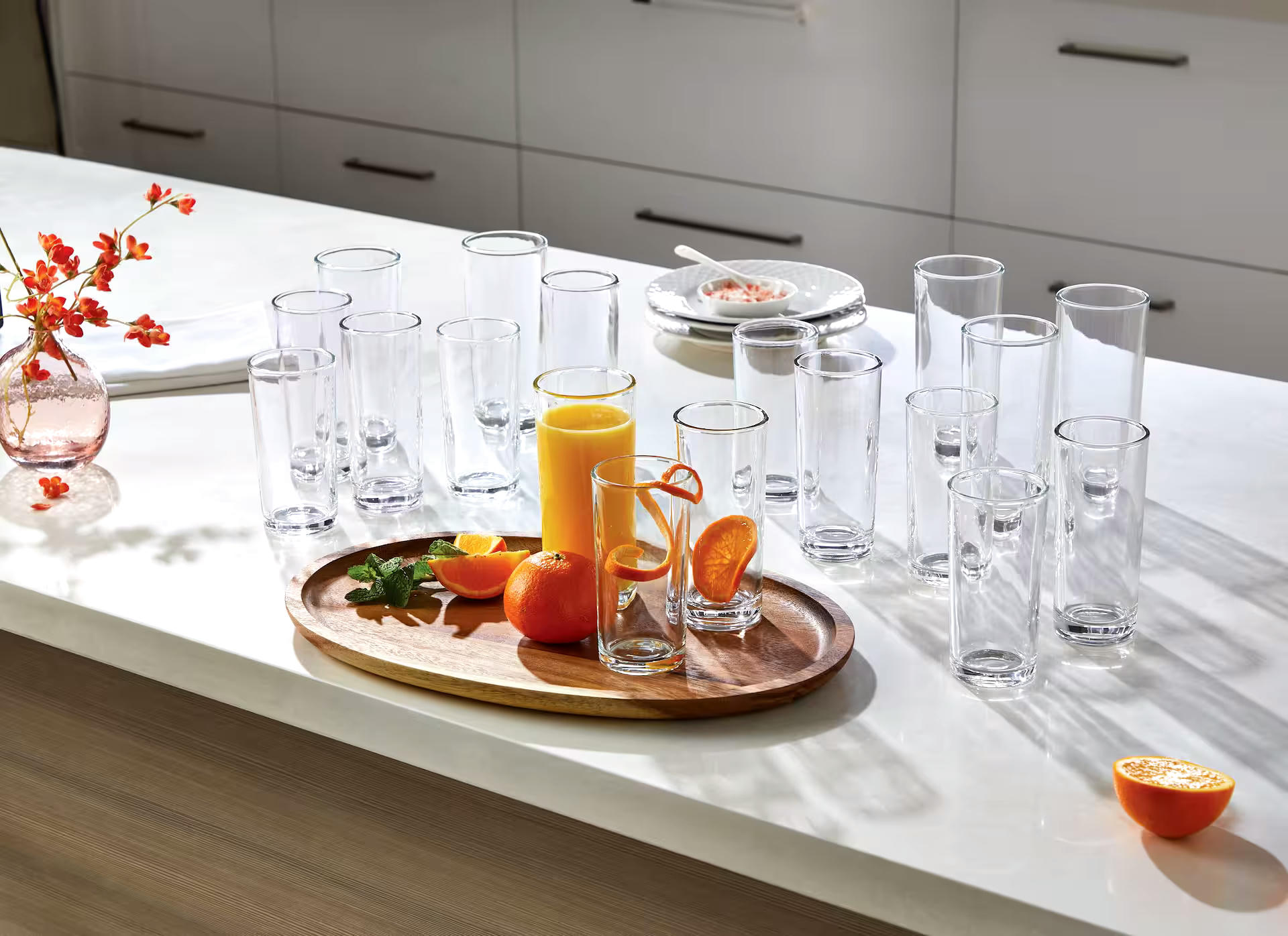 CANVAS Variety Lead-Free Tall Glass Tumbler Set, 18-pc
