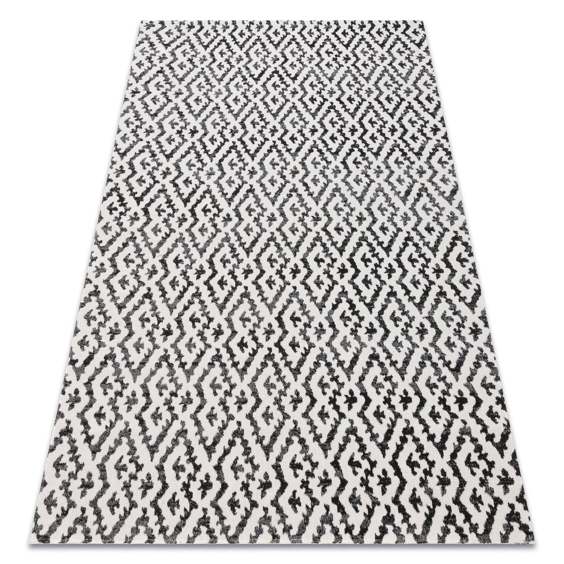 Dywan nowoczesny MUNDO E0621 geometryczny outdoor beż / czarny 80x150 cm