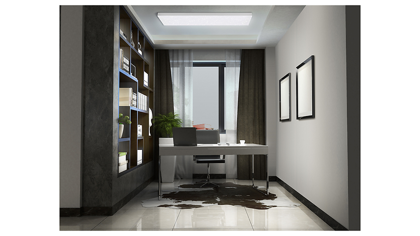 Plafon Smart Wifi Planon LED 120 cm stalowy biały