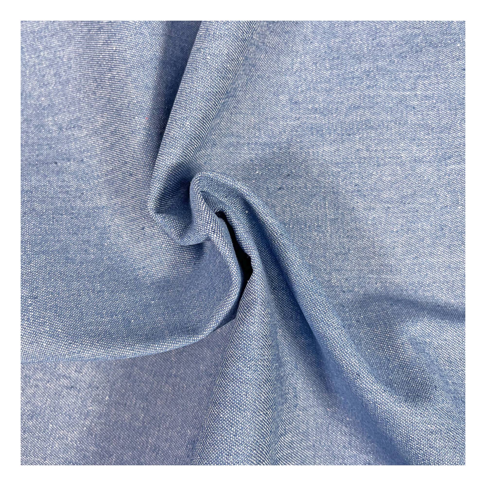 Baby Blue Cotton Denim Fabric by the Metre