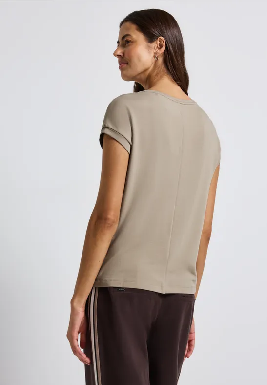 T-Shirt mit Glitzerdetails