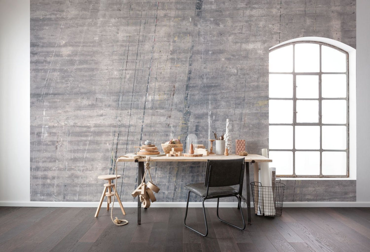 Sanders & Sanders fotobehang beton grijs - 400 x 250 cm - 612368