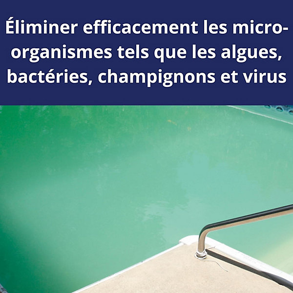 Chlore Choc PastillesPiscine,Traitement Eau Verte, Trouble, Algues et Les Micro-Organisme 1kg