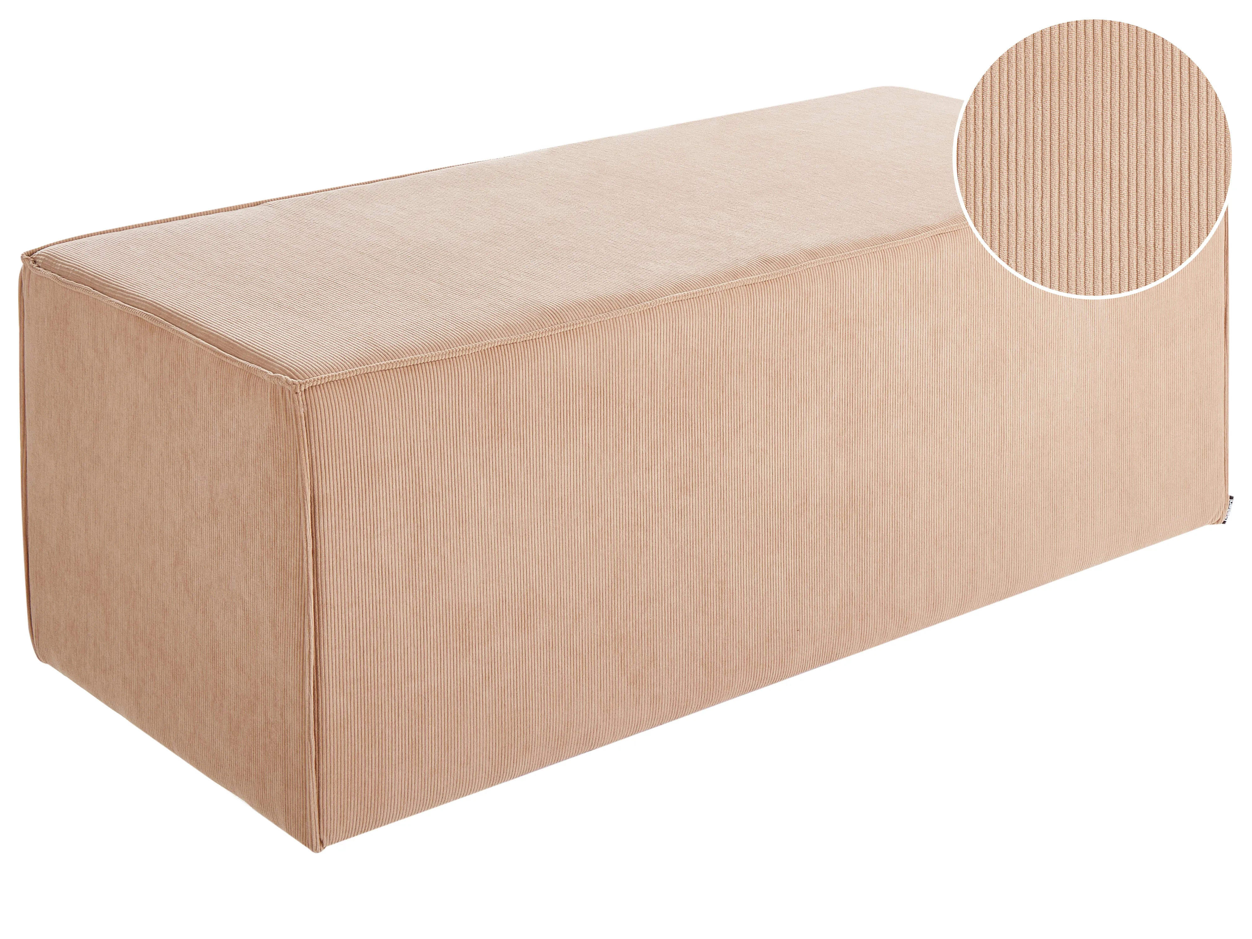 Pouffe VINITA Corduroy Beige