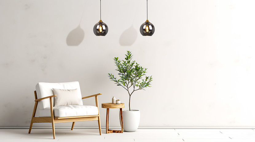 Lampa wisząca Damar szklana czarna