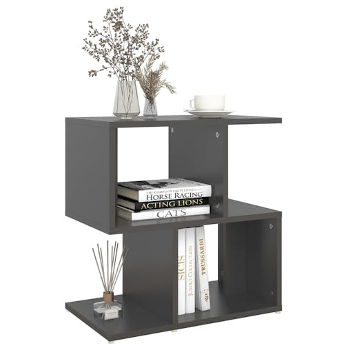 NNEVL Bedside Cabinets 2 pcs Grey 50x30x51.5 cm Chipboard
