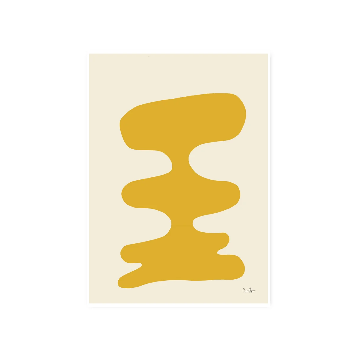 Paper Collective - Soft Yellow Poster, 50 x 70 cm