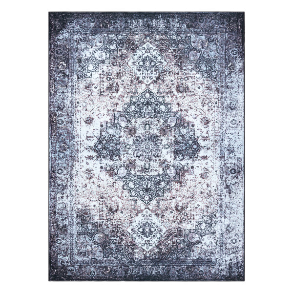 Dywan ANTIKA ancret washedstone, nowoczesny ornament, do prania 160x220 cm