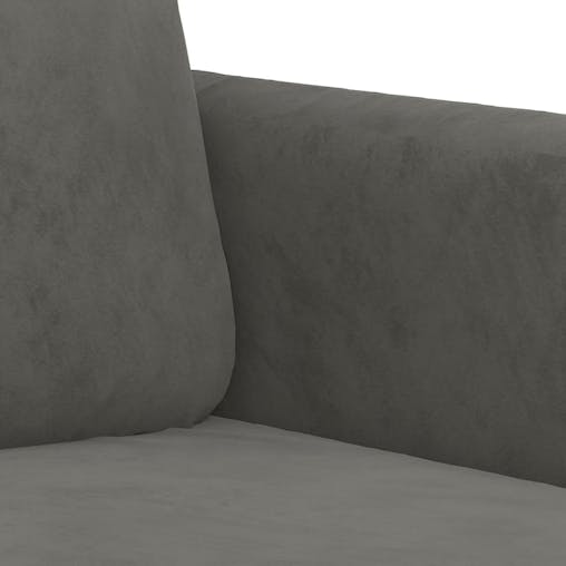NNEVL 3-Seater Sofa Dark Grey 180 cm Velvet