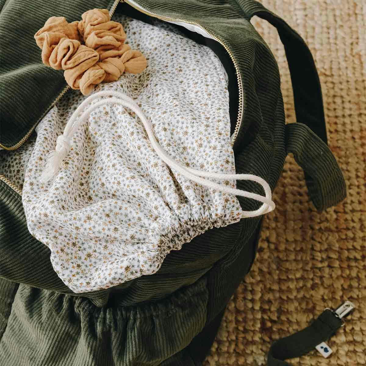 - Pochon en double gaze de coton