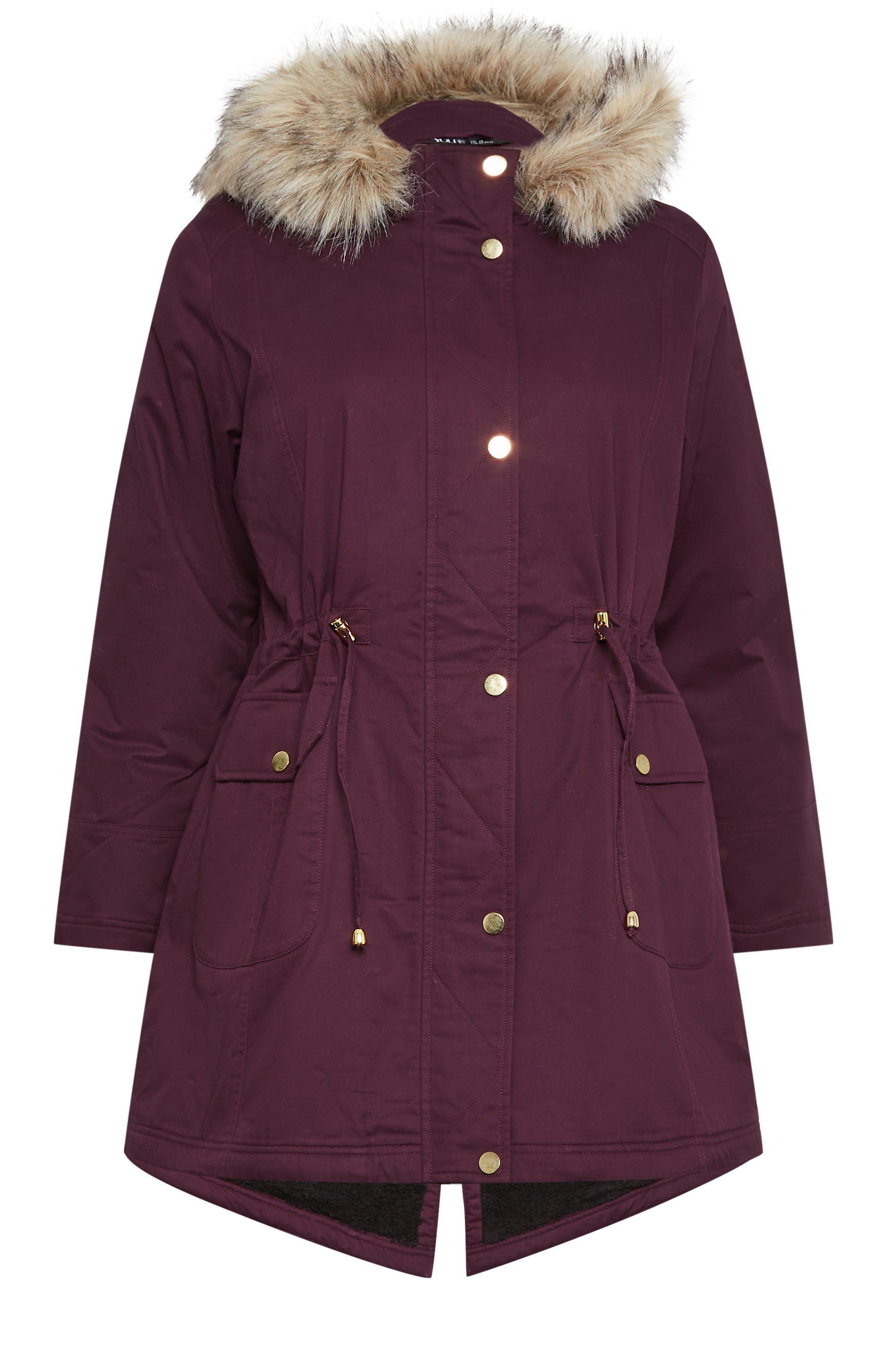 Yours Faux Fur Parka Coat