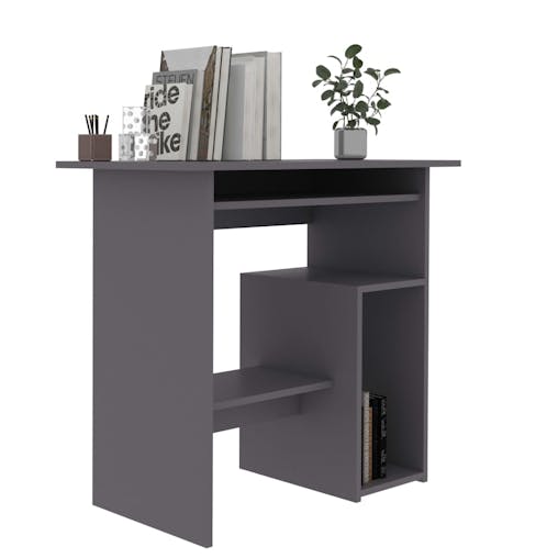 NNEVL Desk Grey 80x45x74 cm Chipboard