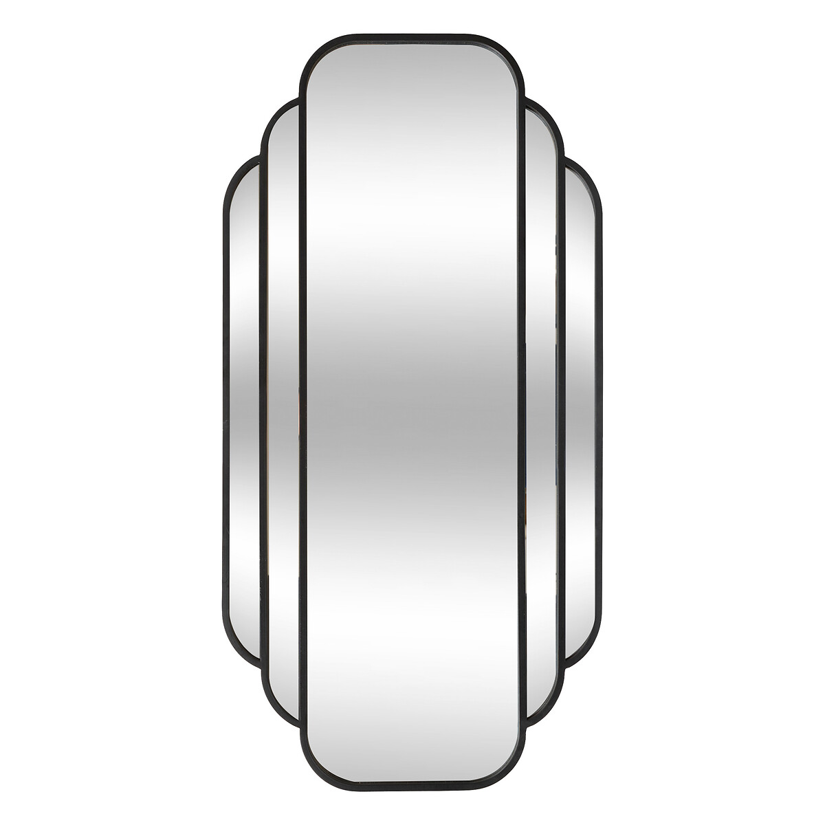 Espelho de parede BENEDITA preto 100x50cm