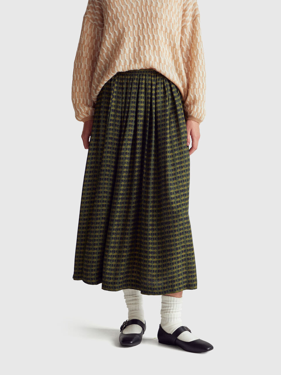 Skirt with graphic print