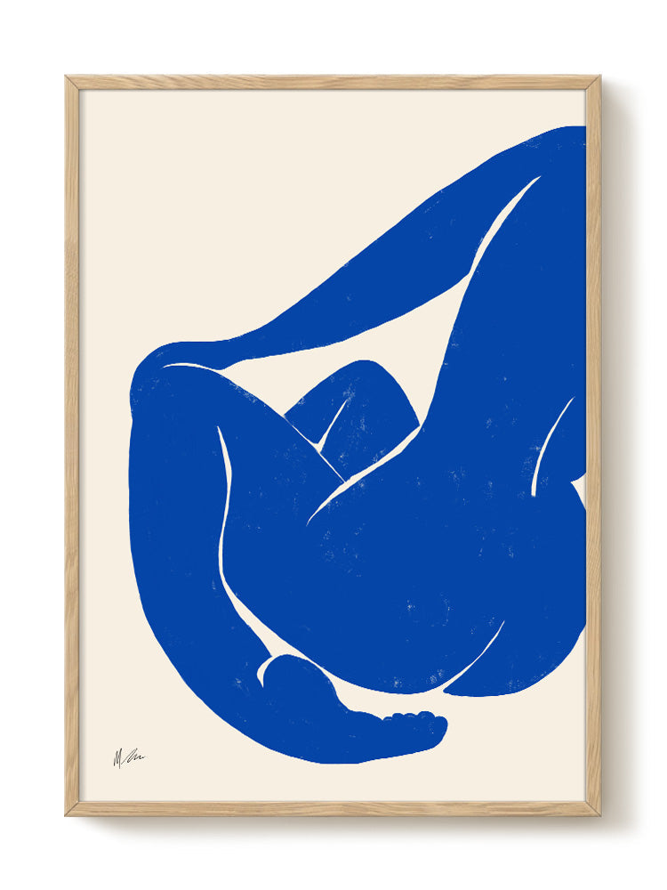 Michelle - Nu Blue - PSTR studio Kunst Poster