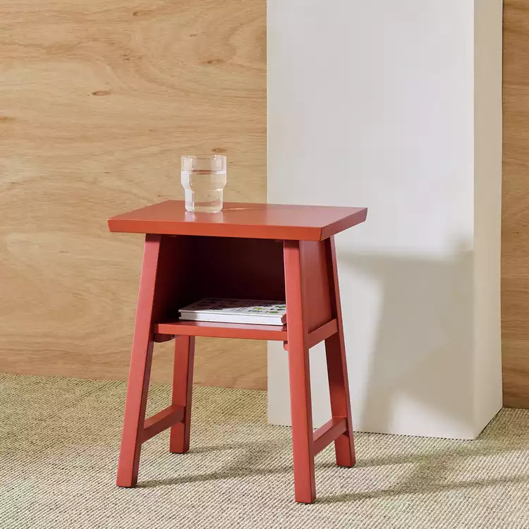 Habitat Kyoto Bedside Table - Red