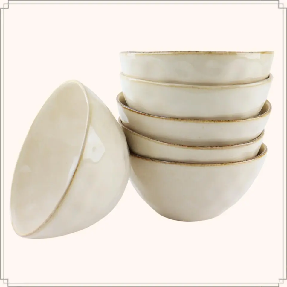 OTIX Soepkommen 6 Persoons Beige 620ml Keramiek
