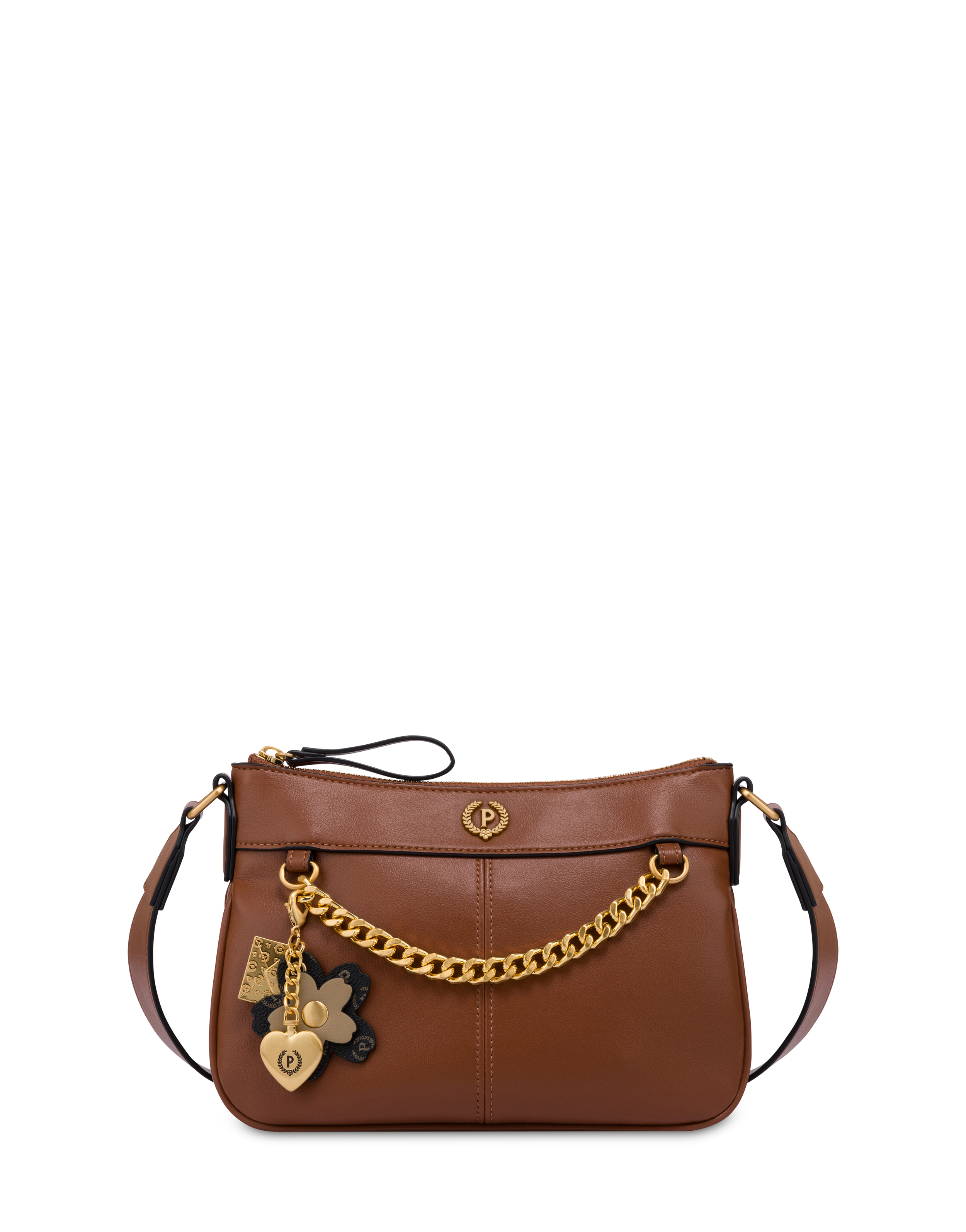 Crossbody Bag Charmy In Pu E Heritage Pvc Tan/nero