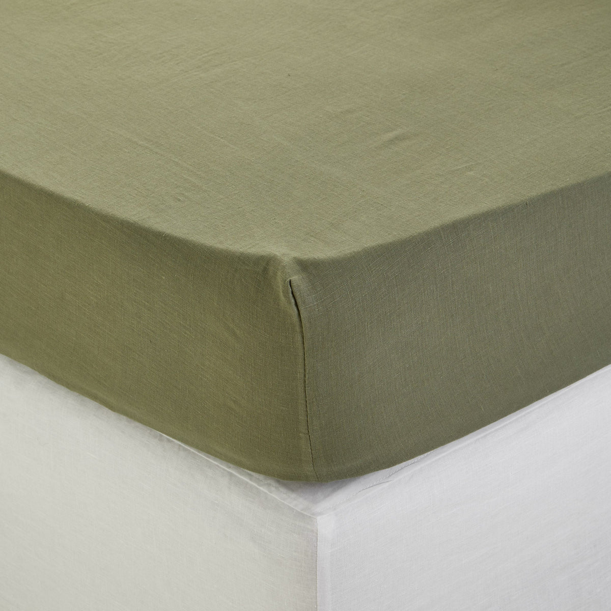Madura Hoeslaken Carlina grijs kaki 140x200 cm