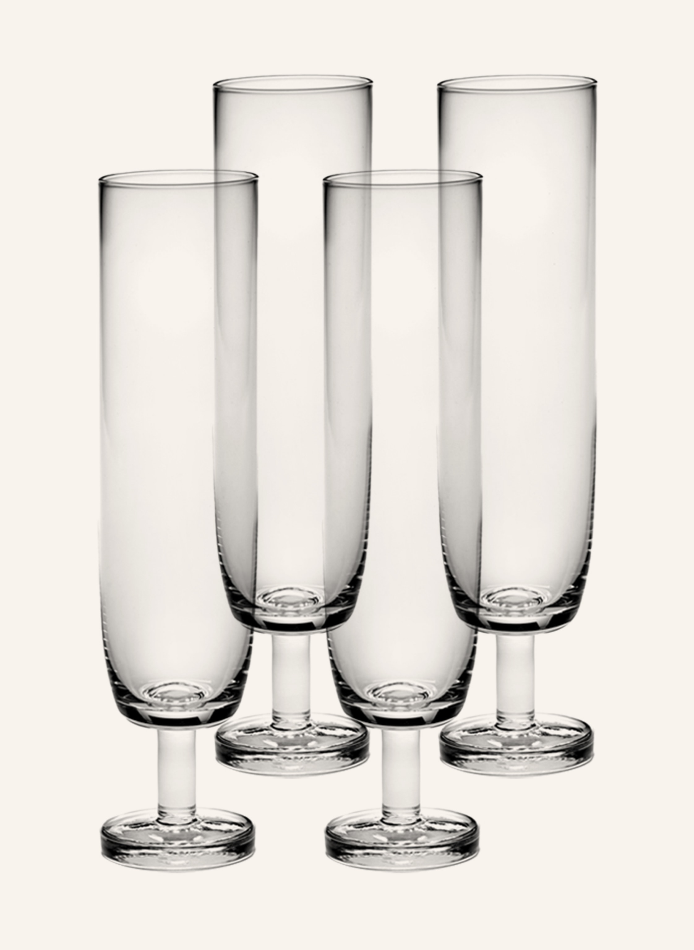 SERAX 4er-Set Champagnergläser BASE