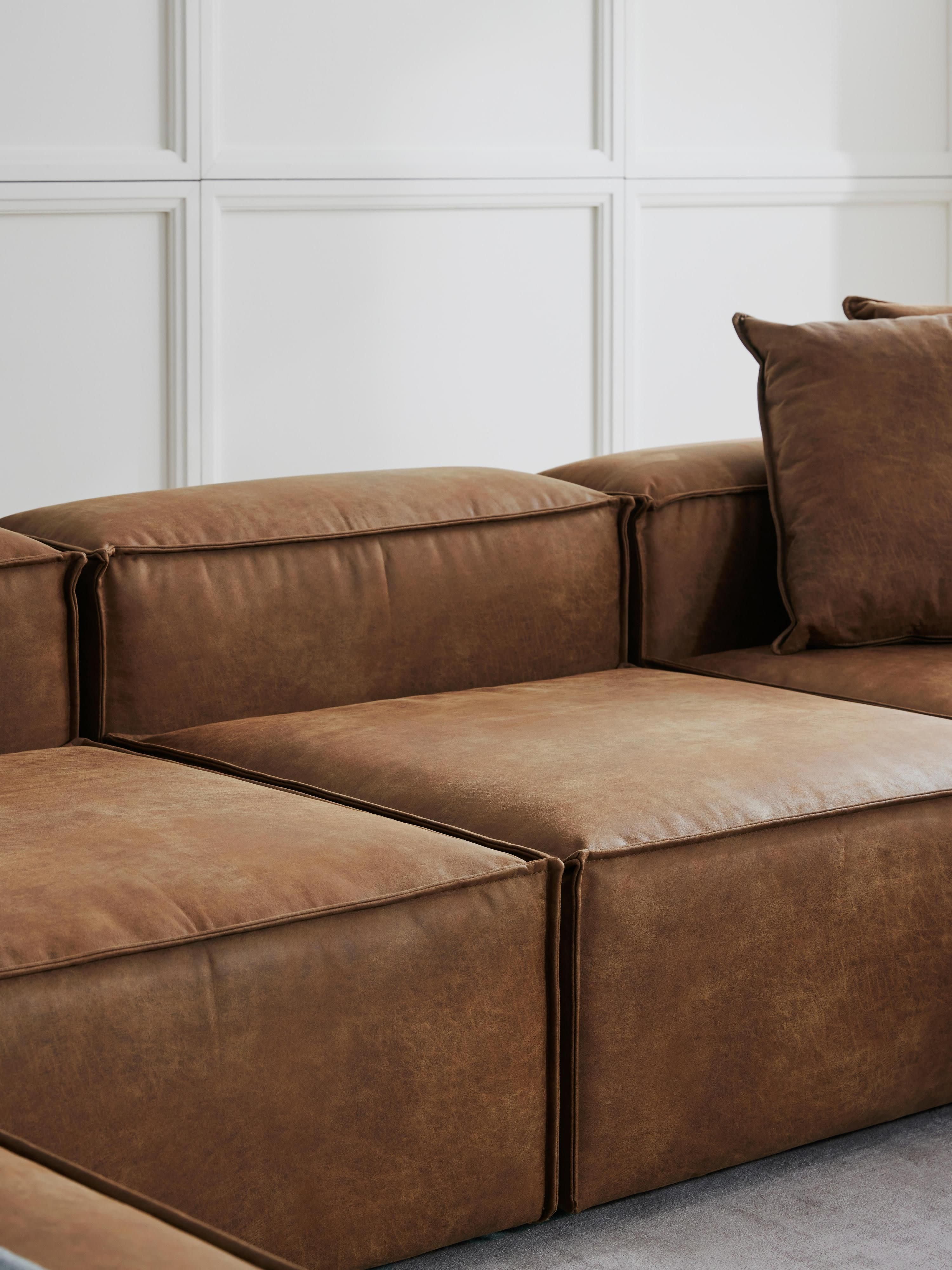 Mittelmodul Lennon aus recyceltem Leder