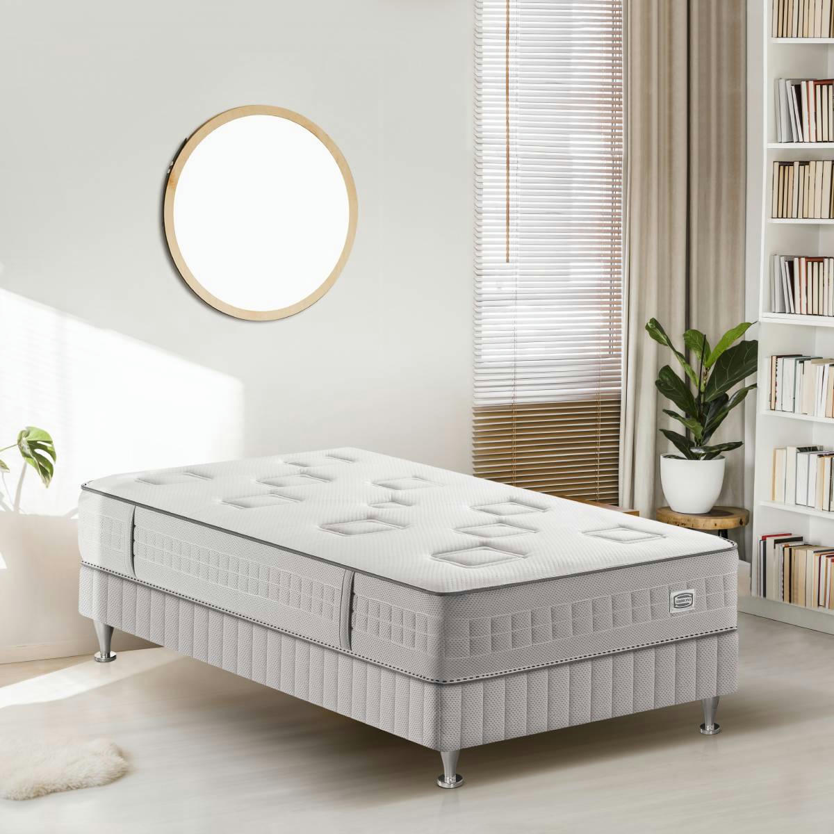 CHALLENGE - Matelas CHALLENGE 90x200, ressort ensachés, très ferme, H24