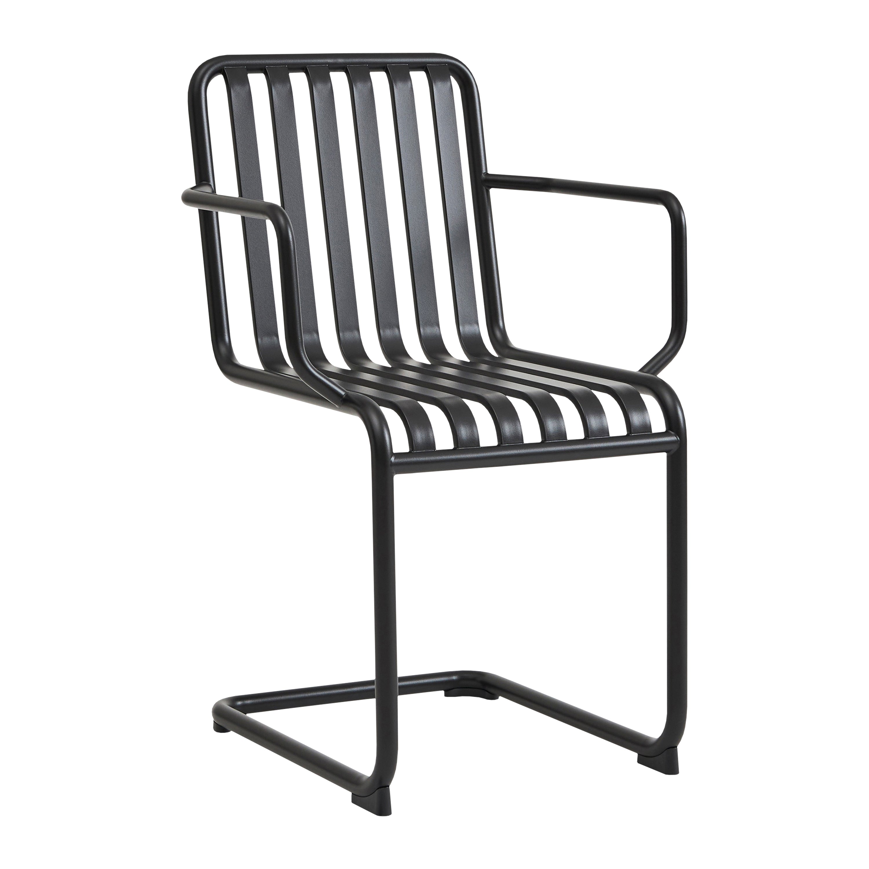 HAY Palissade Cantilever Stoel met Armleuning - Antraciet