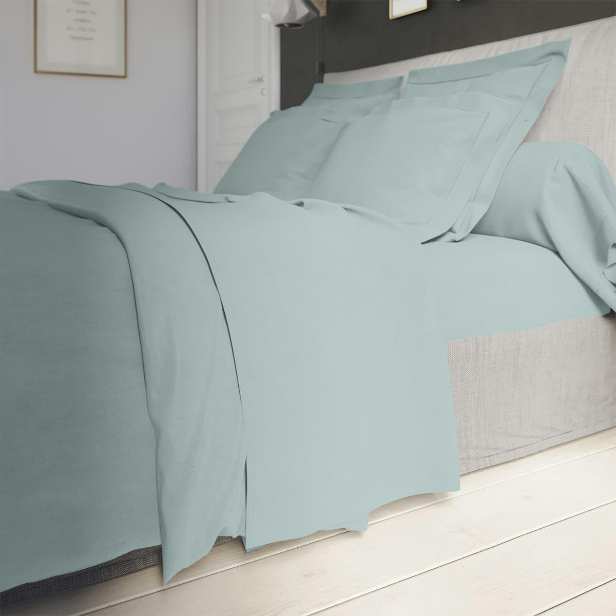 INFLUENCE - Drap Housse   Percale Glacier 140x190 cm - DODO