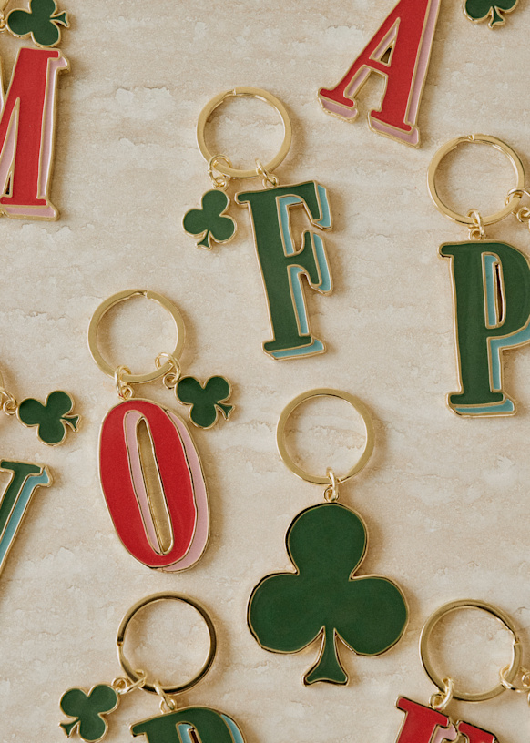 Alphabet key ring