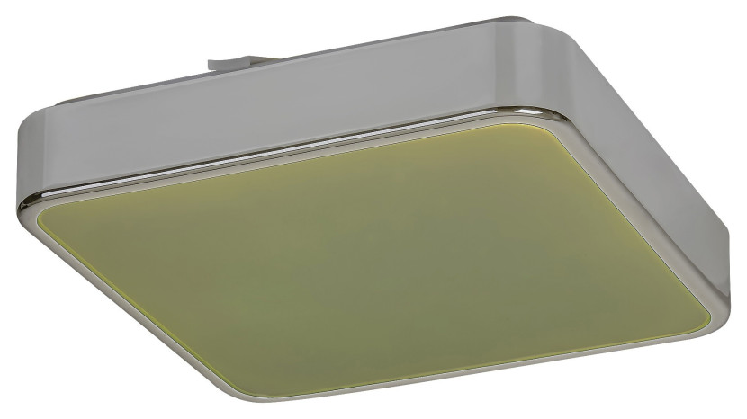 Plafon Wolimir z pilotem kwadratowy srebrny LED 1x22W 29cm IP44 Rabalux