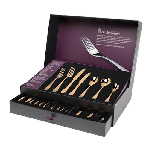 Stanley Rogers 56pc Chelsea Gold Cutlery Set 56 Piece