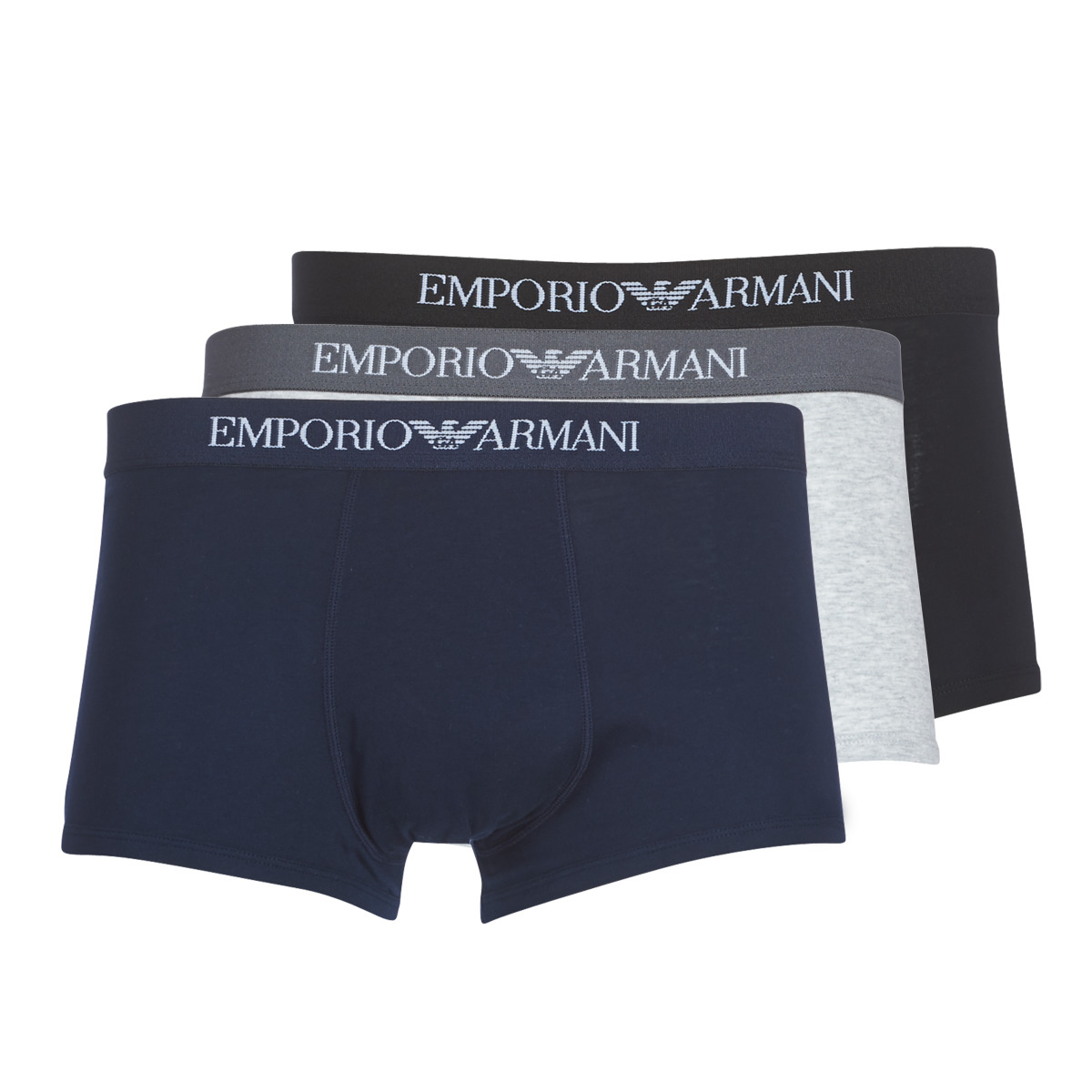 Emporio Armani - CC722-PACK DE 3 - Marine / Grey / Black