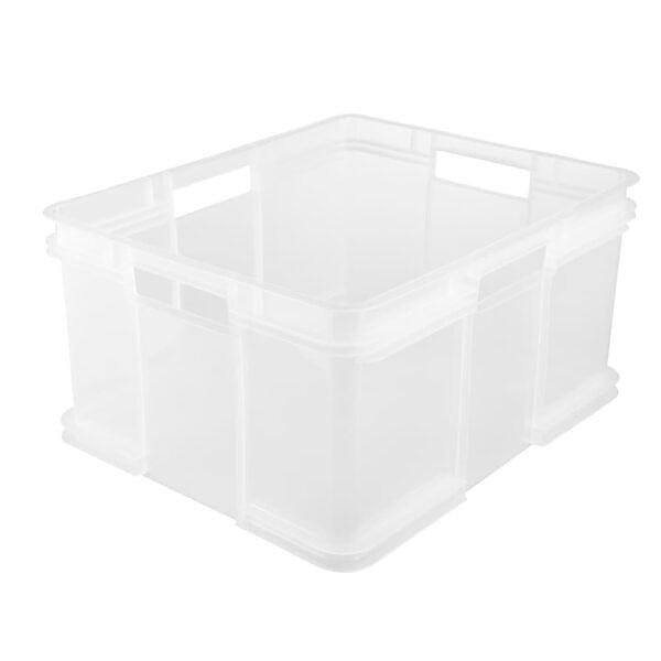 Caisse de rangement Empilable 16 litres Euro-Box M - Naturel