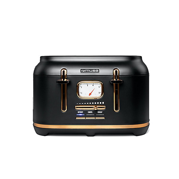 Muse MS-131BC - Grille-pain - 4 fentes - 1800W - Acier inoxydable