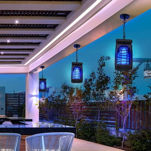 NNETM 4Pcs Flame Flickering Solar Lantern | IP65 Waterproof Outdoor Lights