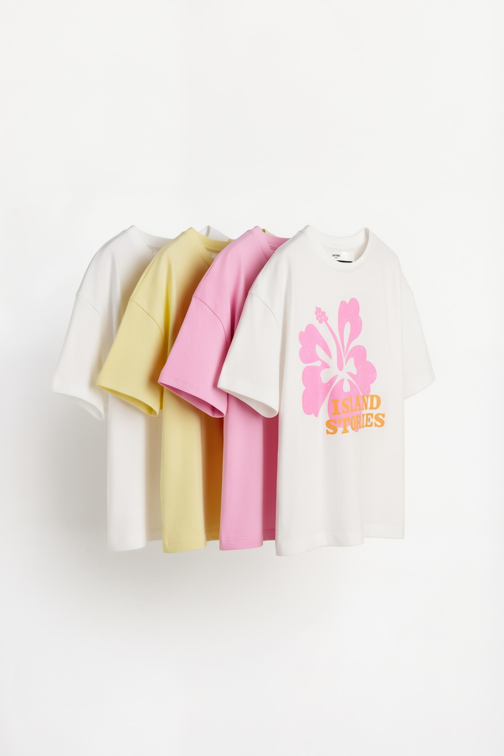 Pack 4 camisetas estampadas