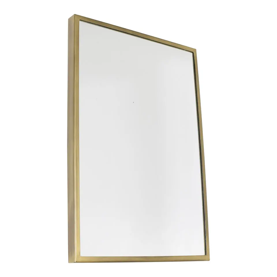 LOFT42 Industry Rectangle Spiegel - Metaal - antiek Messing - 60x40x4