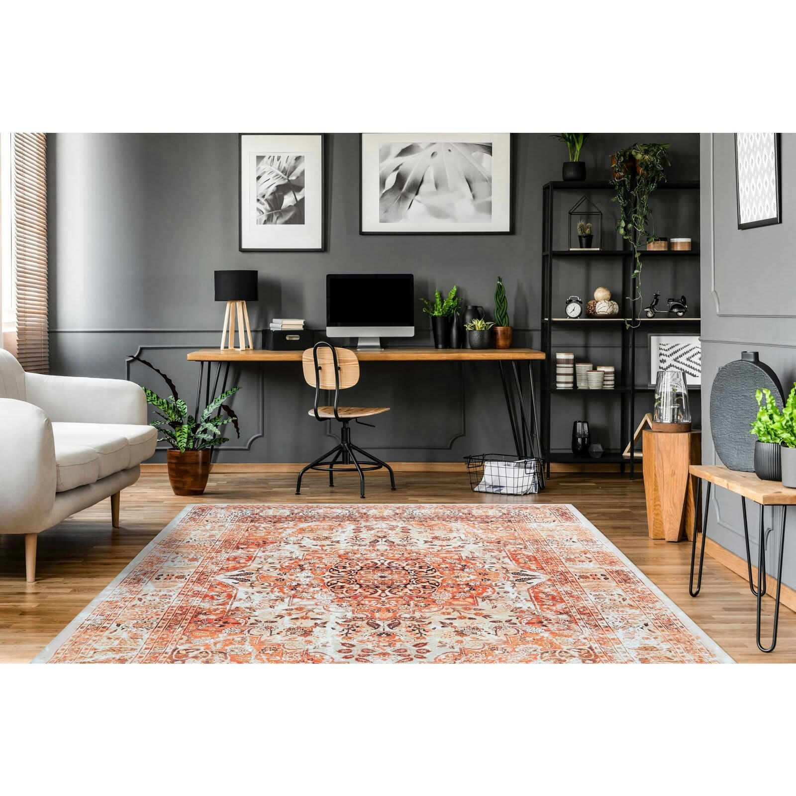 GALAXY 1000 - Tapis tissé Polyester Orange