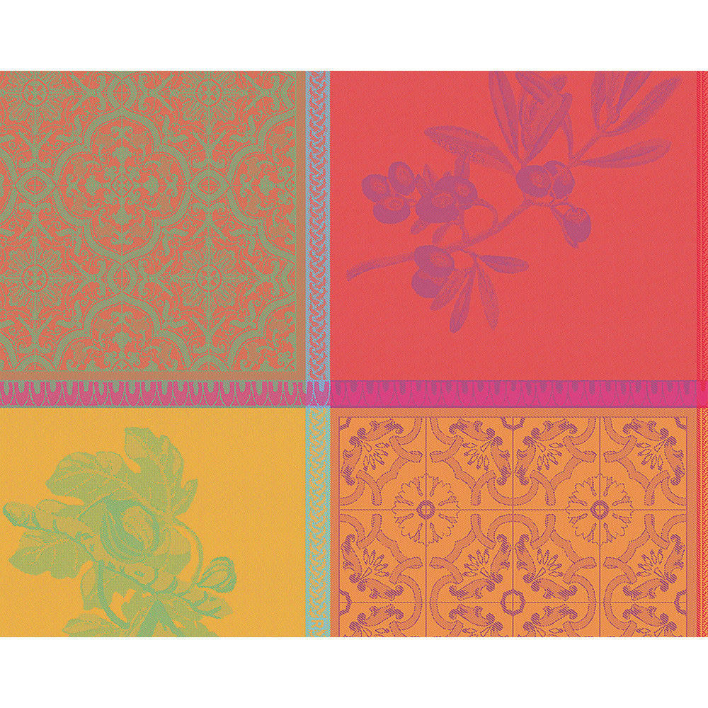 MILLE TUTTI FRUTTI SMOOTHIE - Set  pur coton multicolore 40X50