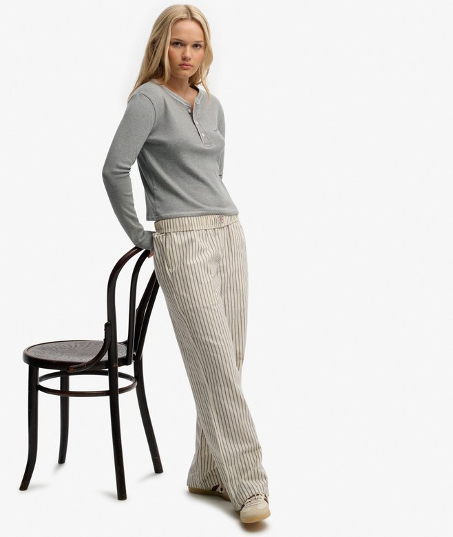 Athletic Essentials Button Down Long Sleeve Top