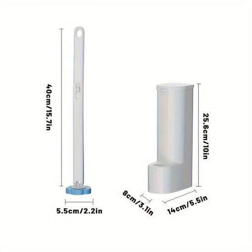 NNETM Toilet Brush Set with 12 Refill Heads