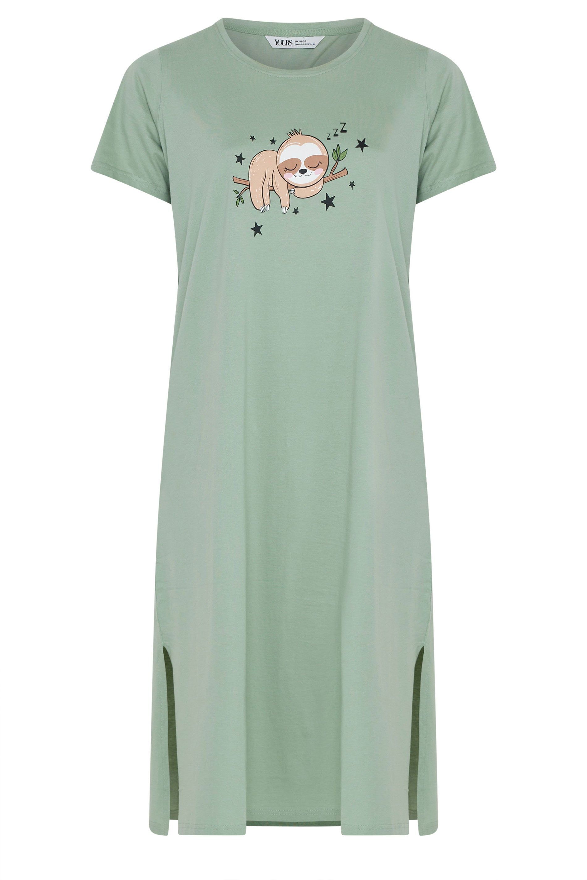 Yours Sloth Print Nightdress